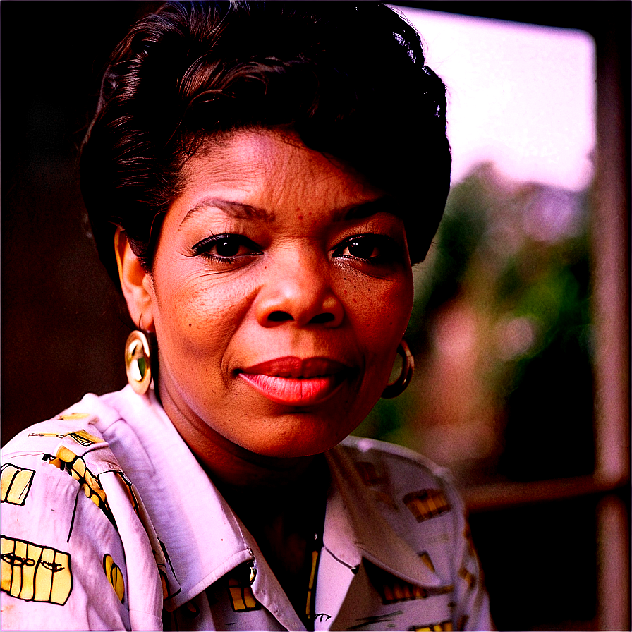 Maya Angelou In The 60s Png Wwu37 PNG Image