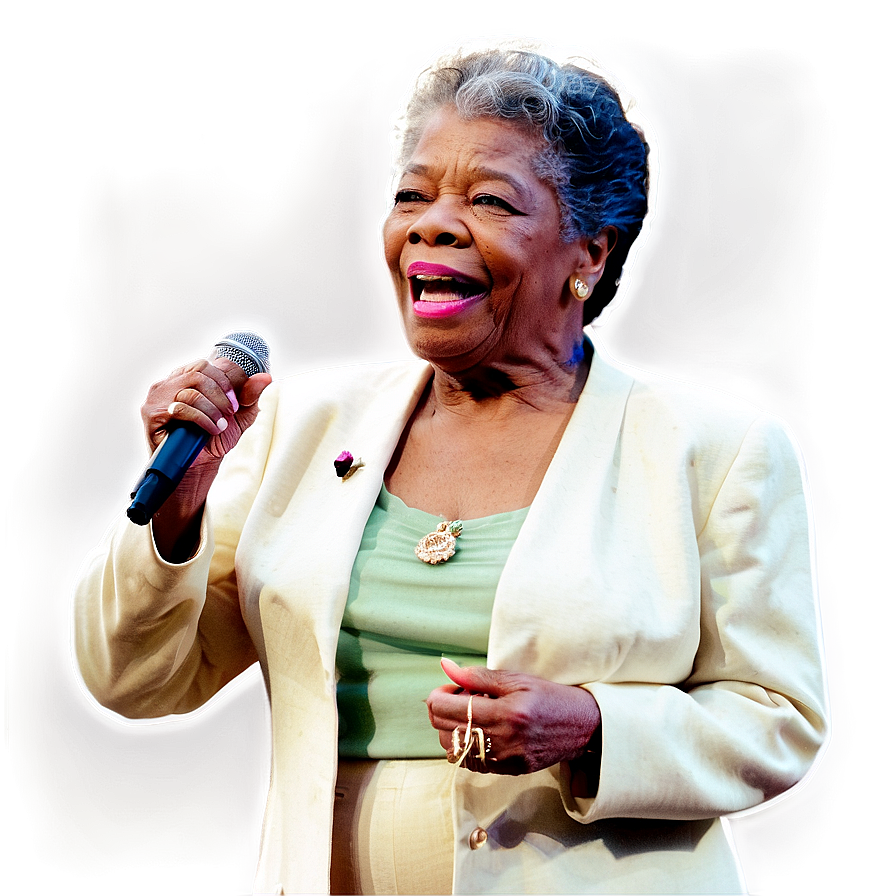 Maya Angelou On Stage Png 06282024 PNG Image