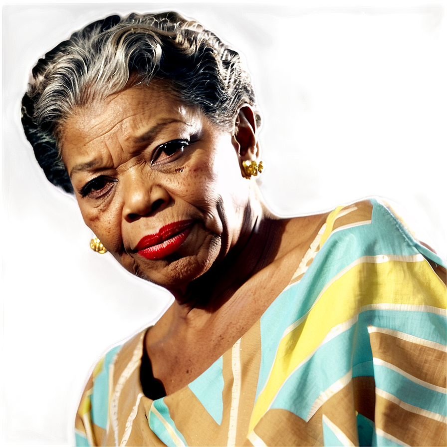 Maya Angelou Timeless Influence Png Ser41 PNG Image