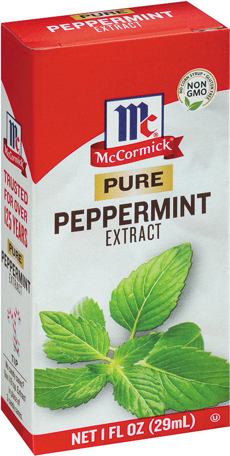 Mc Cormick Peppermint Extract Packaging PNG Image