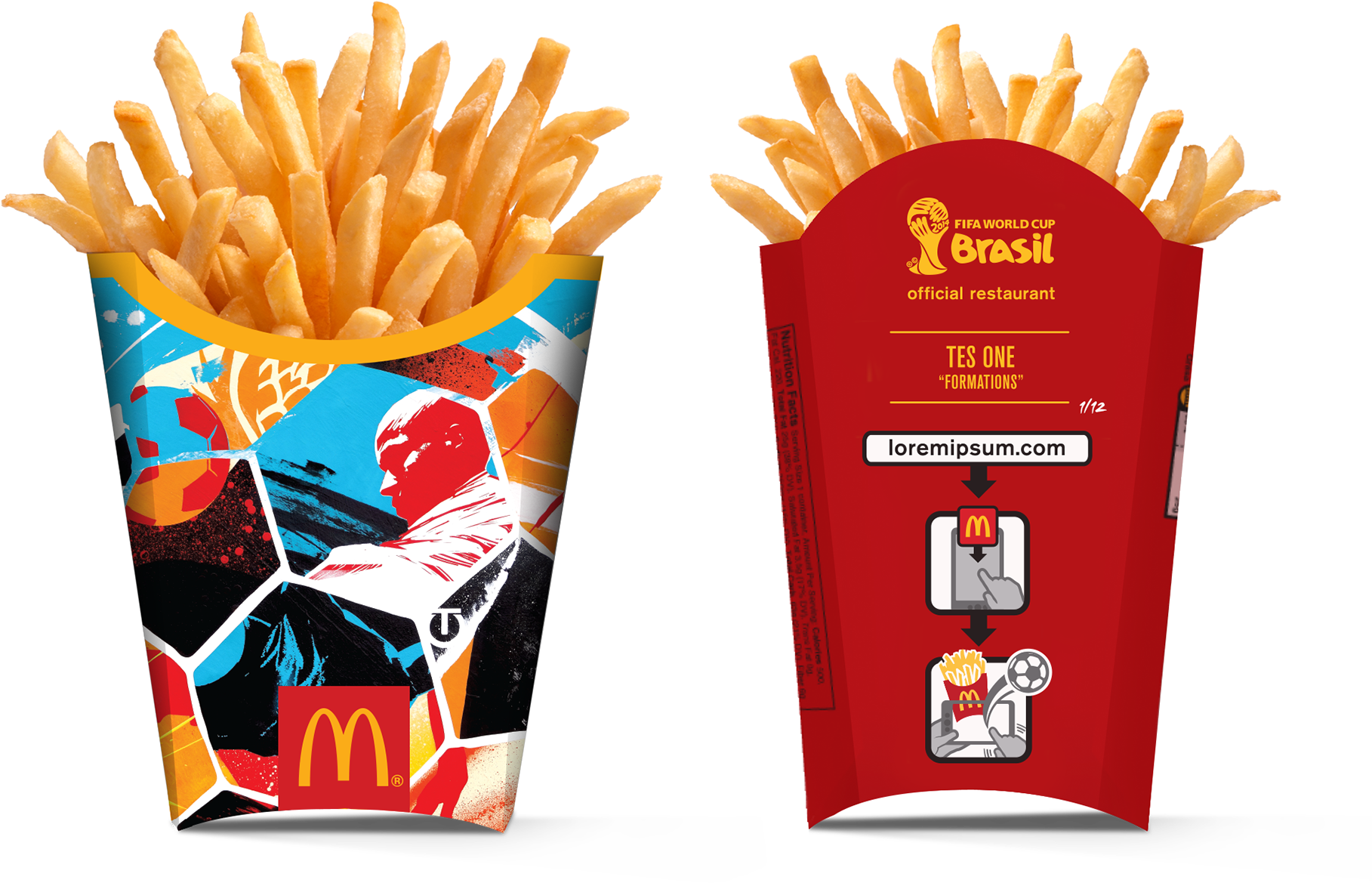 Mc Donalds F I F A World Cup Fries Packaging PNG Image