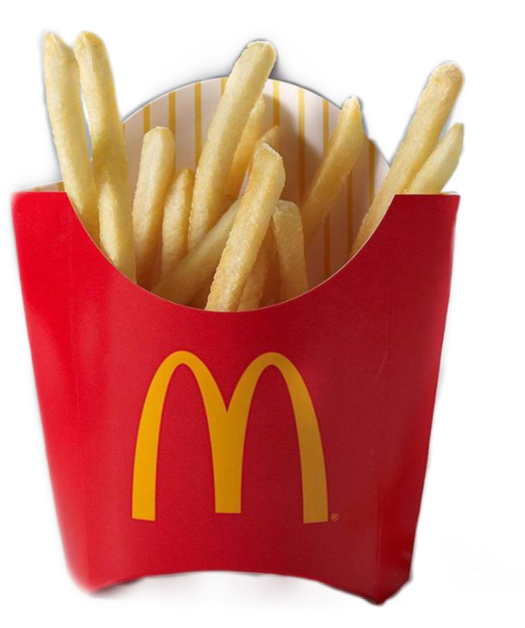 Mc Donalds French Fries Red Container PNG Image