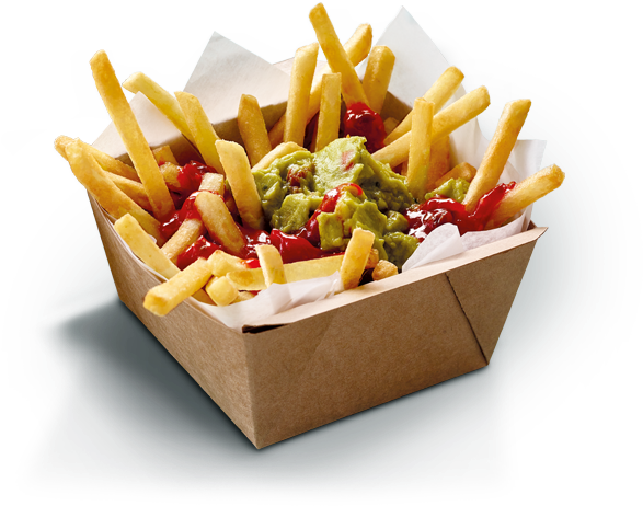 Mc Donalds Frieswith Guacamoleand Ketchup PNG Image