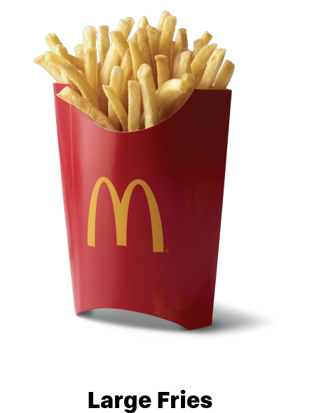 Mc Donalds Large French Fries PNG Image