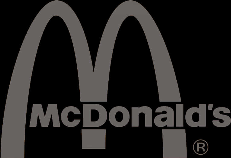 Mc Donalds Logo Black Background PNG Image