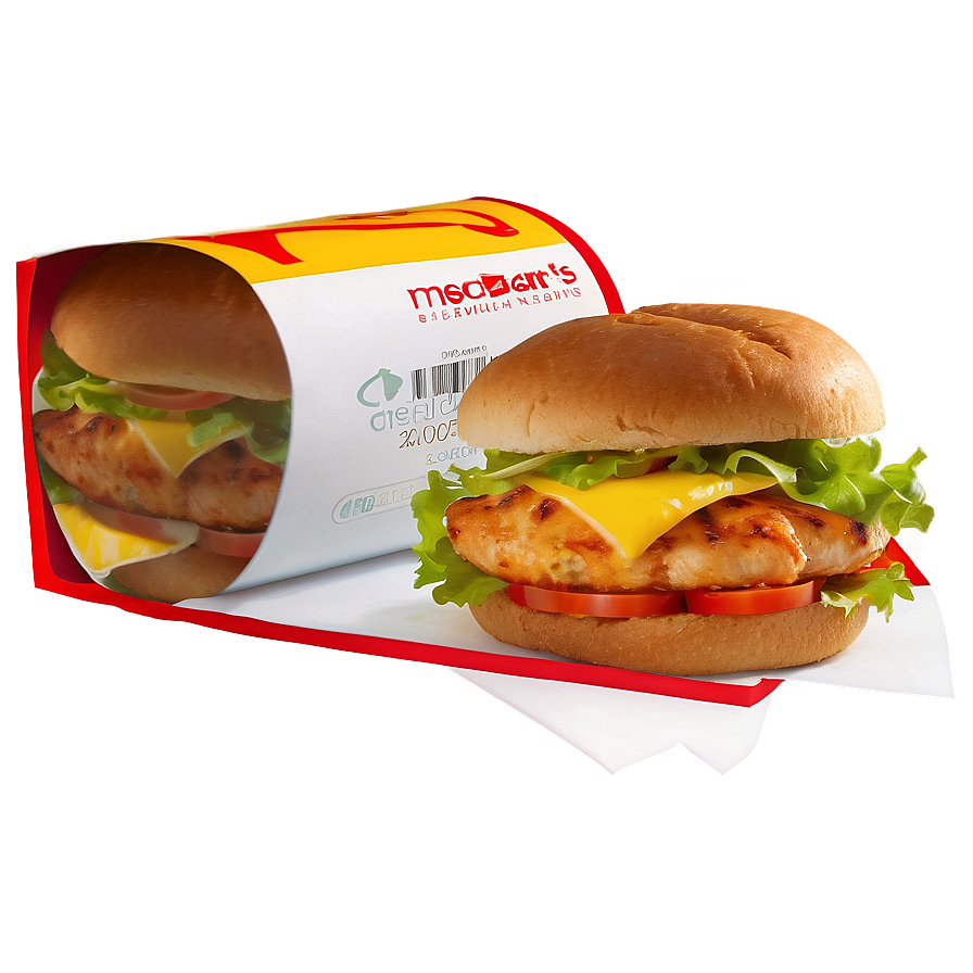 Mcdonald's Grilled Chicken Sandwich Png 90 PNG Image