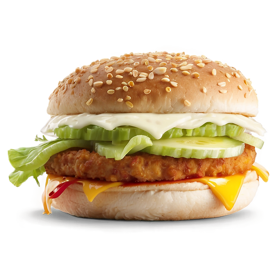 Mcdonald's Spicy Mcchicken Png Afg PNG Image