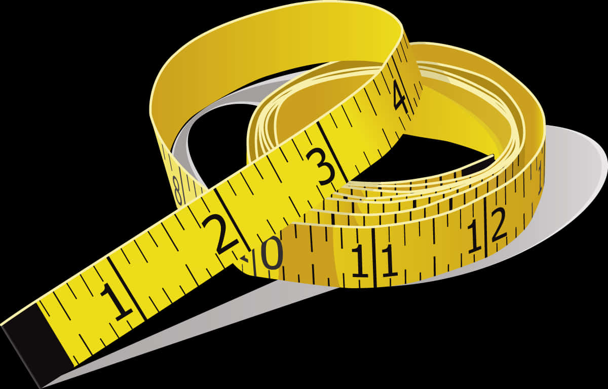 Measuring Tape Illustration PNG Image