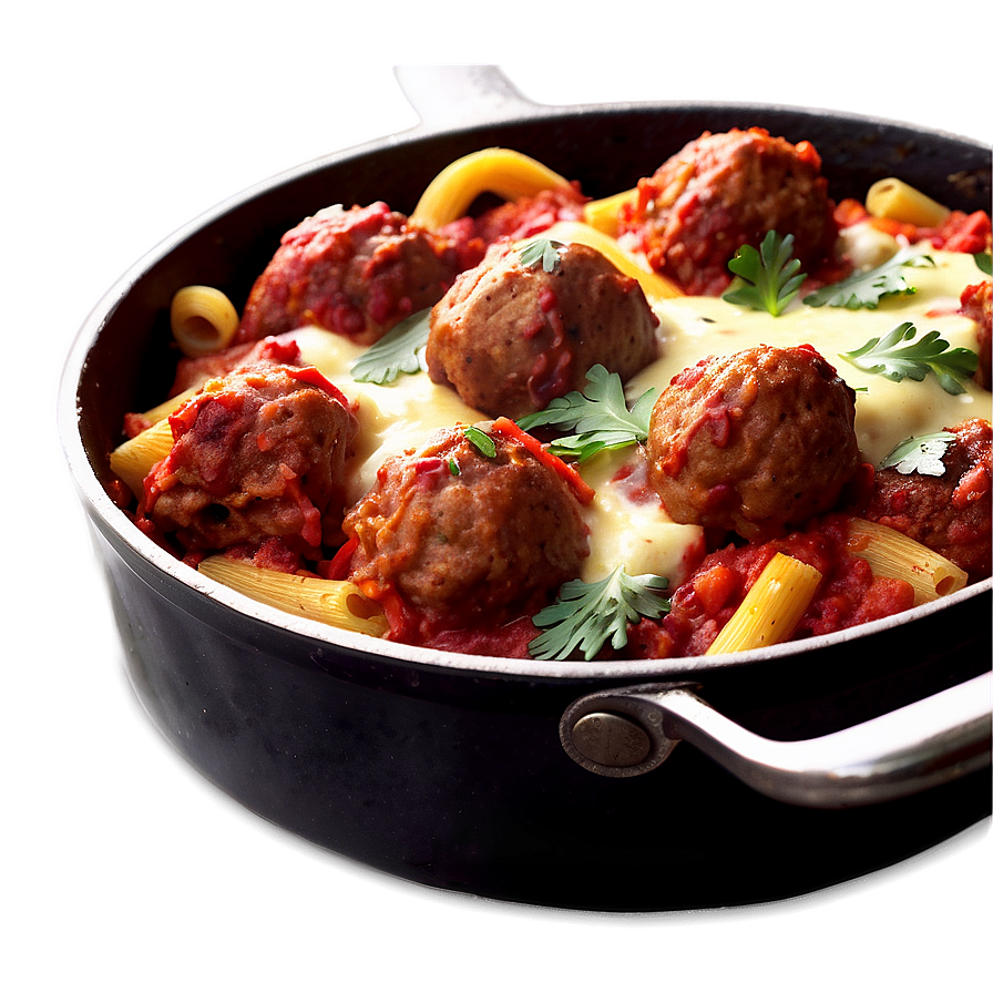 Meatball Pasta Bake Png 06242024 PNG Image