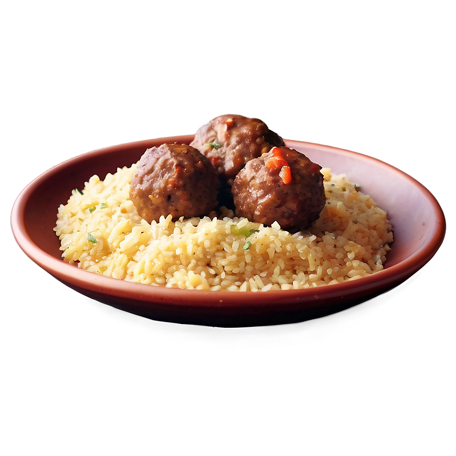 Meatball With Couscous Png Ijt PNG Image