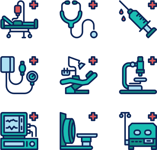 Medical Icons Set PNG Image