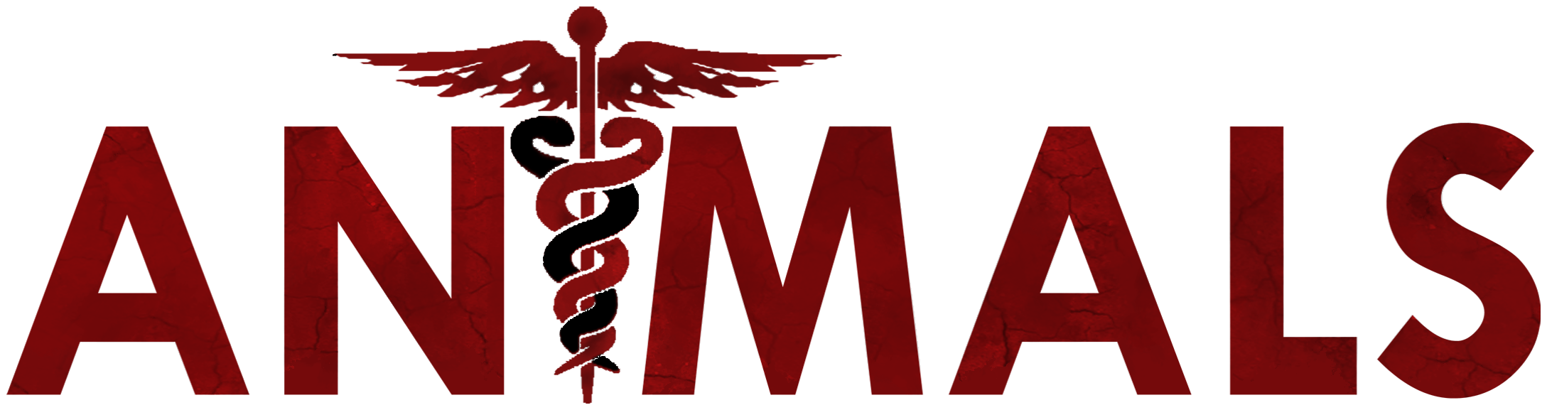 Medical Symbol Red Caduceus Animals Text PNG Image