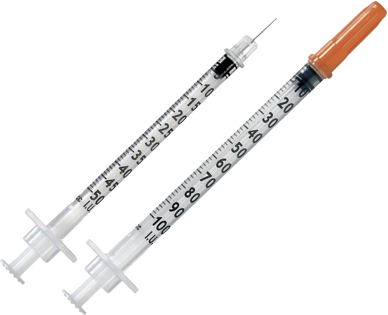 Medical Syringes Transparent Background PNG Image