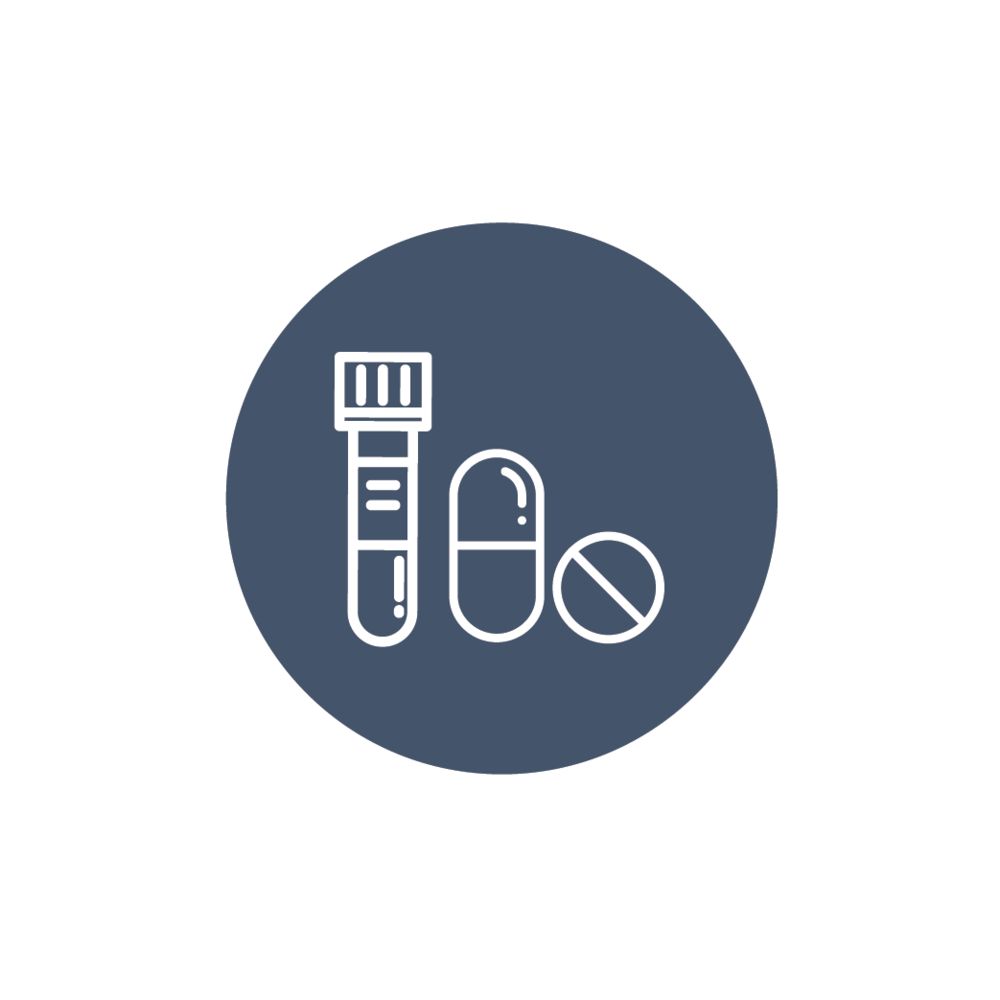 Medical Test Tubes Pills Icon PNG Image