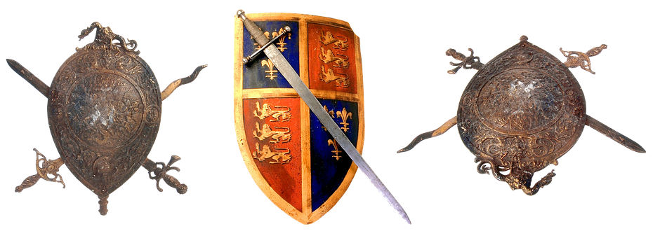 Medieval Armor Shieldsand Swords PNG Image