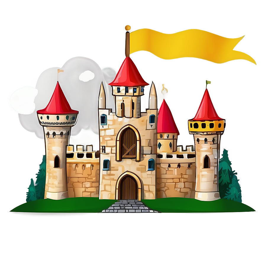 Medieval Castle Illustration Png 05212024 PNG Image