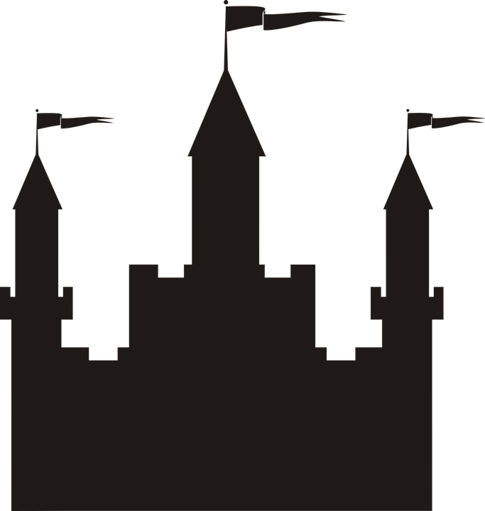 Medieval Castle Silhouette PNG Image