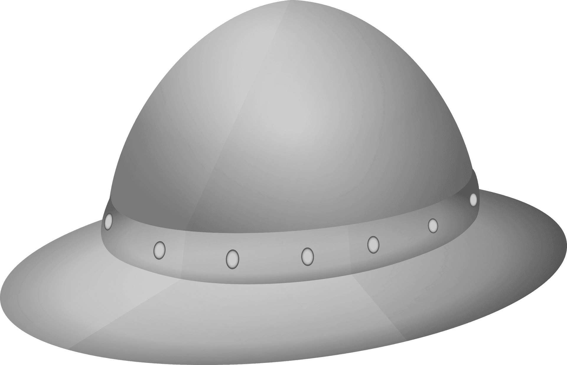 Medieval Kettle Hat Helmet PNG Image