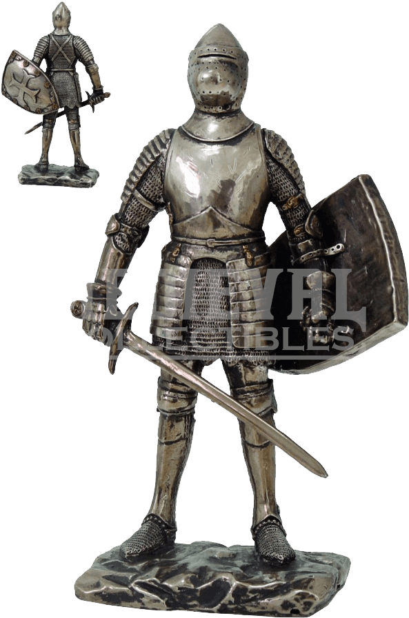 Medieval Knight Figurine Armor PNG Image