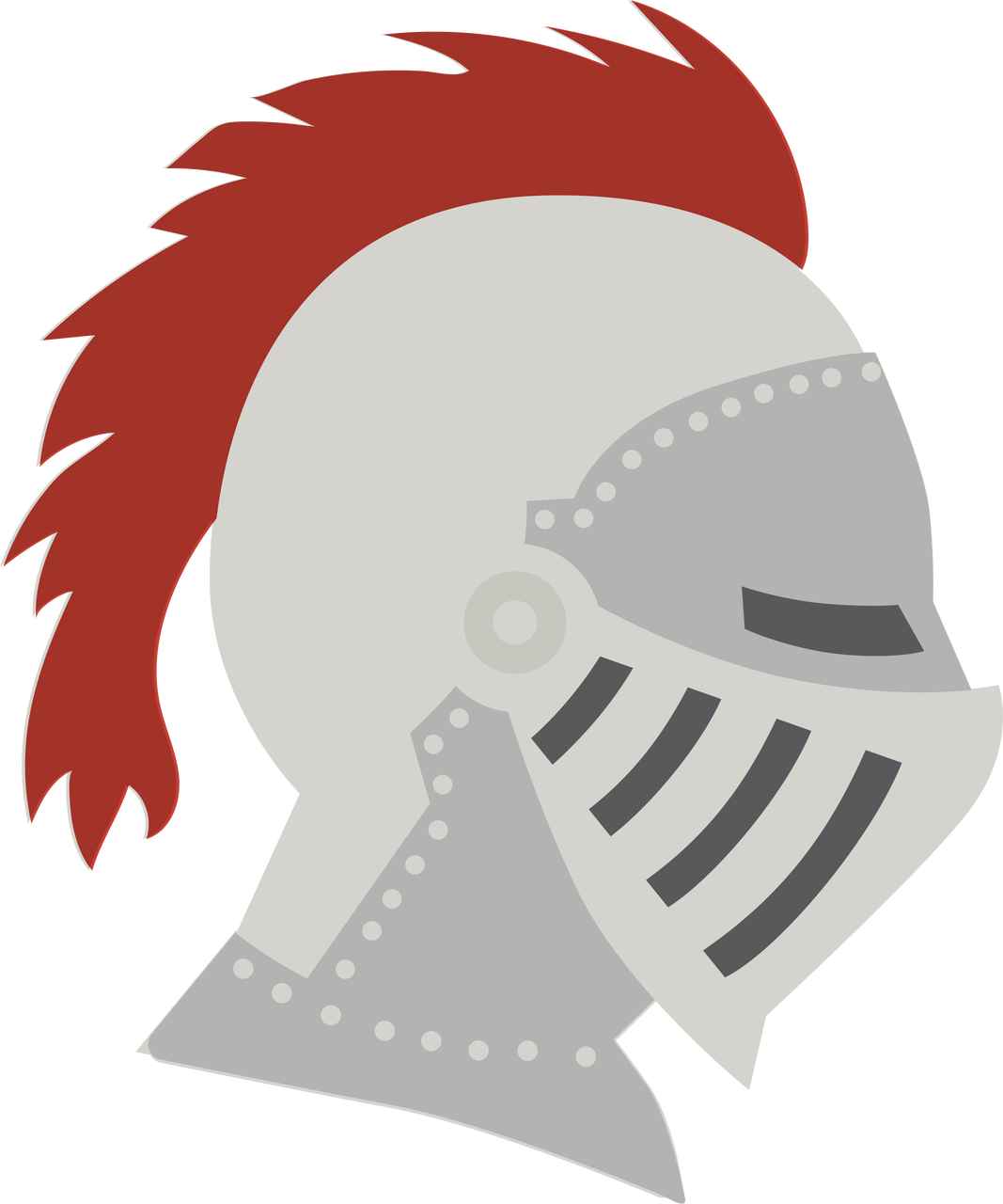 Medieval Knight Helmet Icon PNG Image