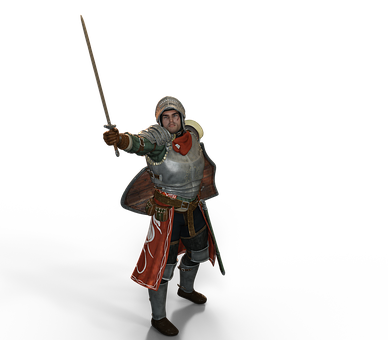 Medieval Knight3 D Model PNG Image