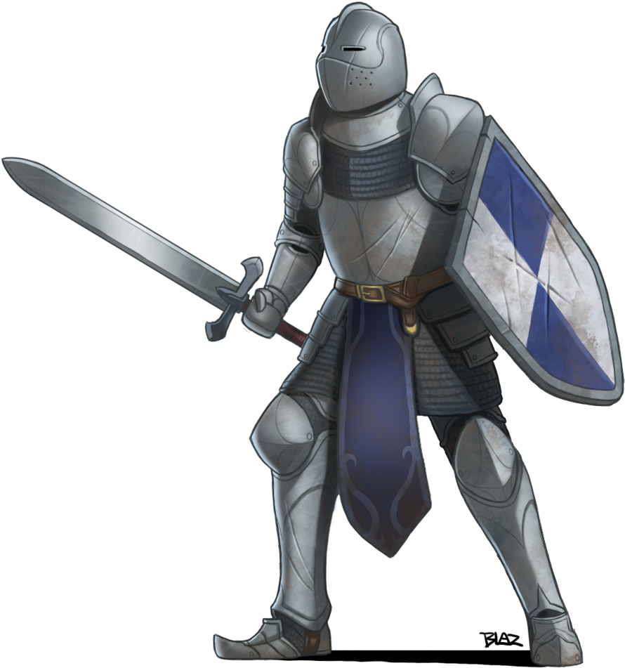 Medieval Knightin Armor PNG Image