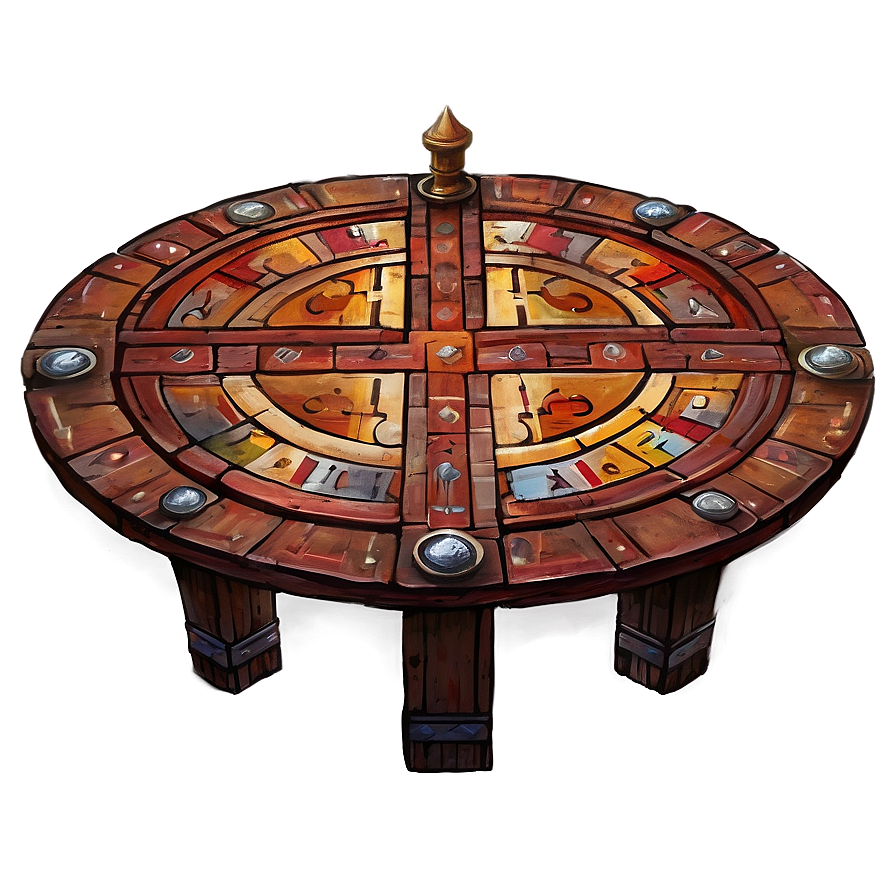 Medieval Round Table Recreation Png 06132024 PNG Image