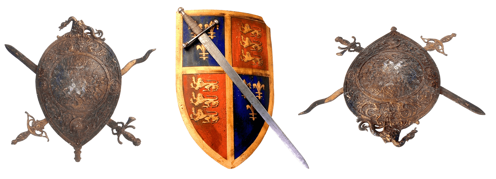 Medieval Shieldsand Sword PNG Image