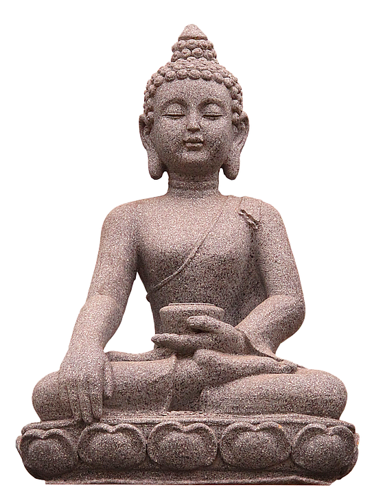 Meditating Buddha Statue.png PNG Image