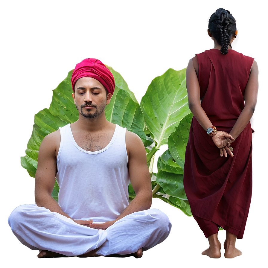 Meditation In Nature Png Evp28 PNG Image