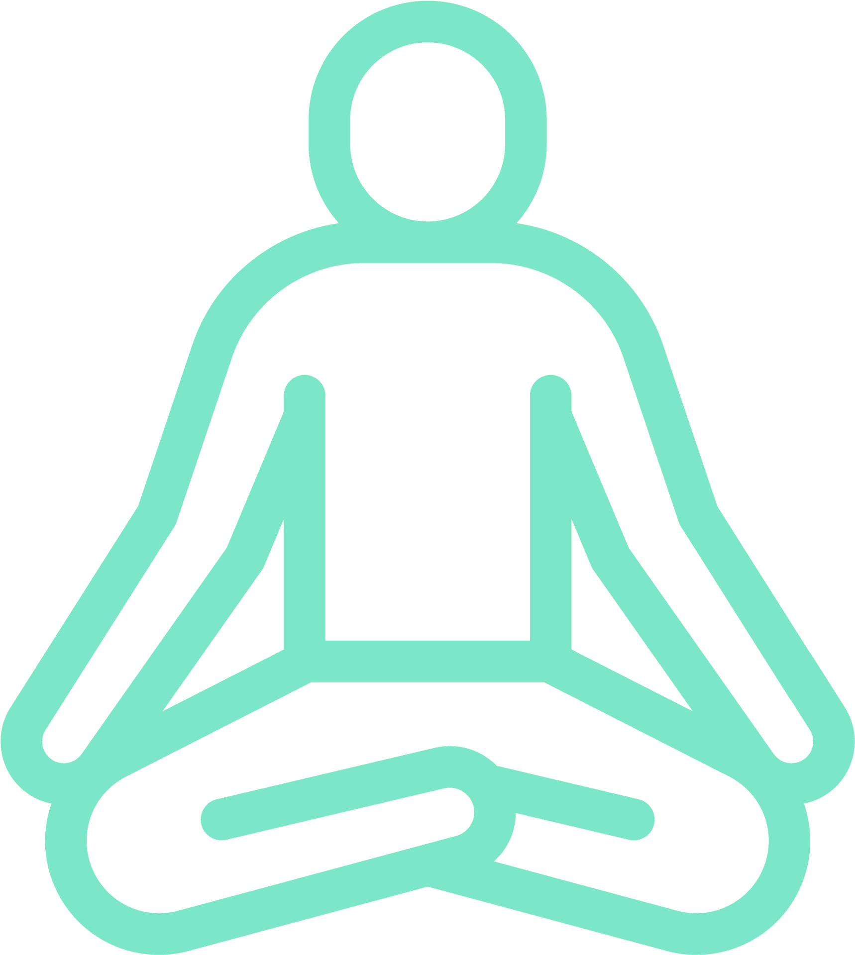 Meditation Silhouette Healing PNG Image