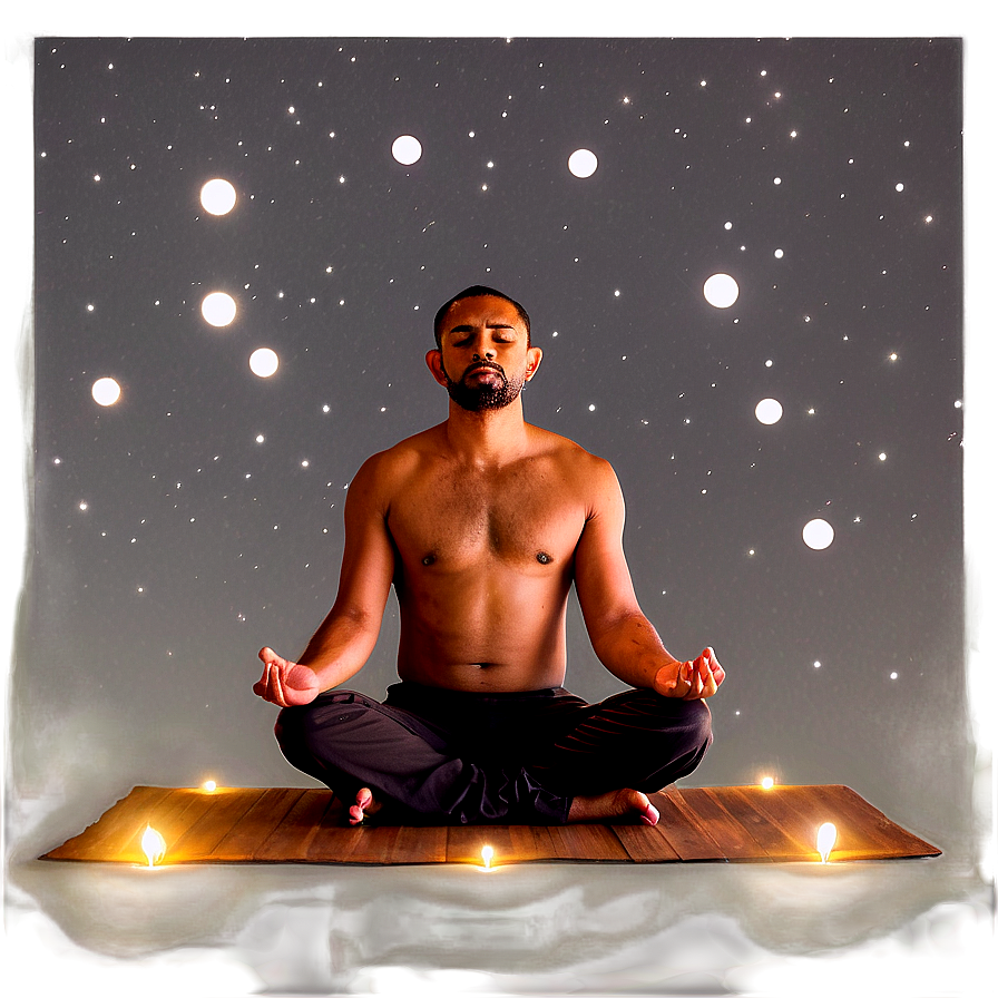 Meditation Under The Stars Png Jdl PNG Image