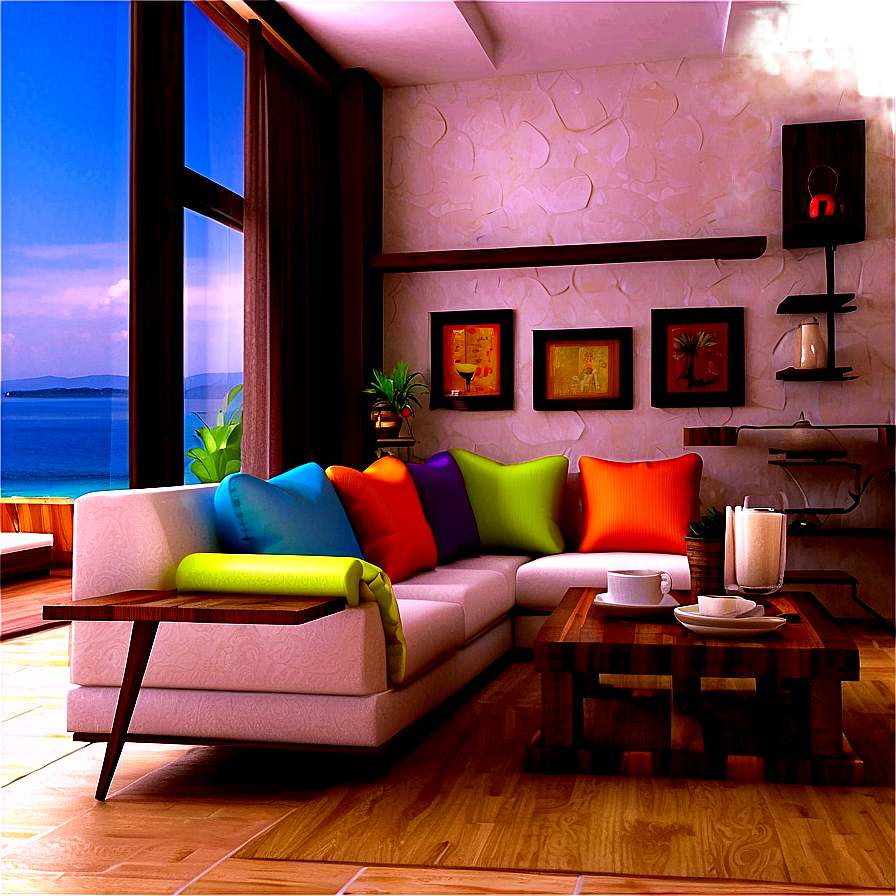 Mediterranean Living Room Png 05242024 PNG Image