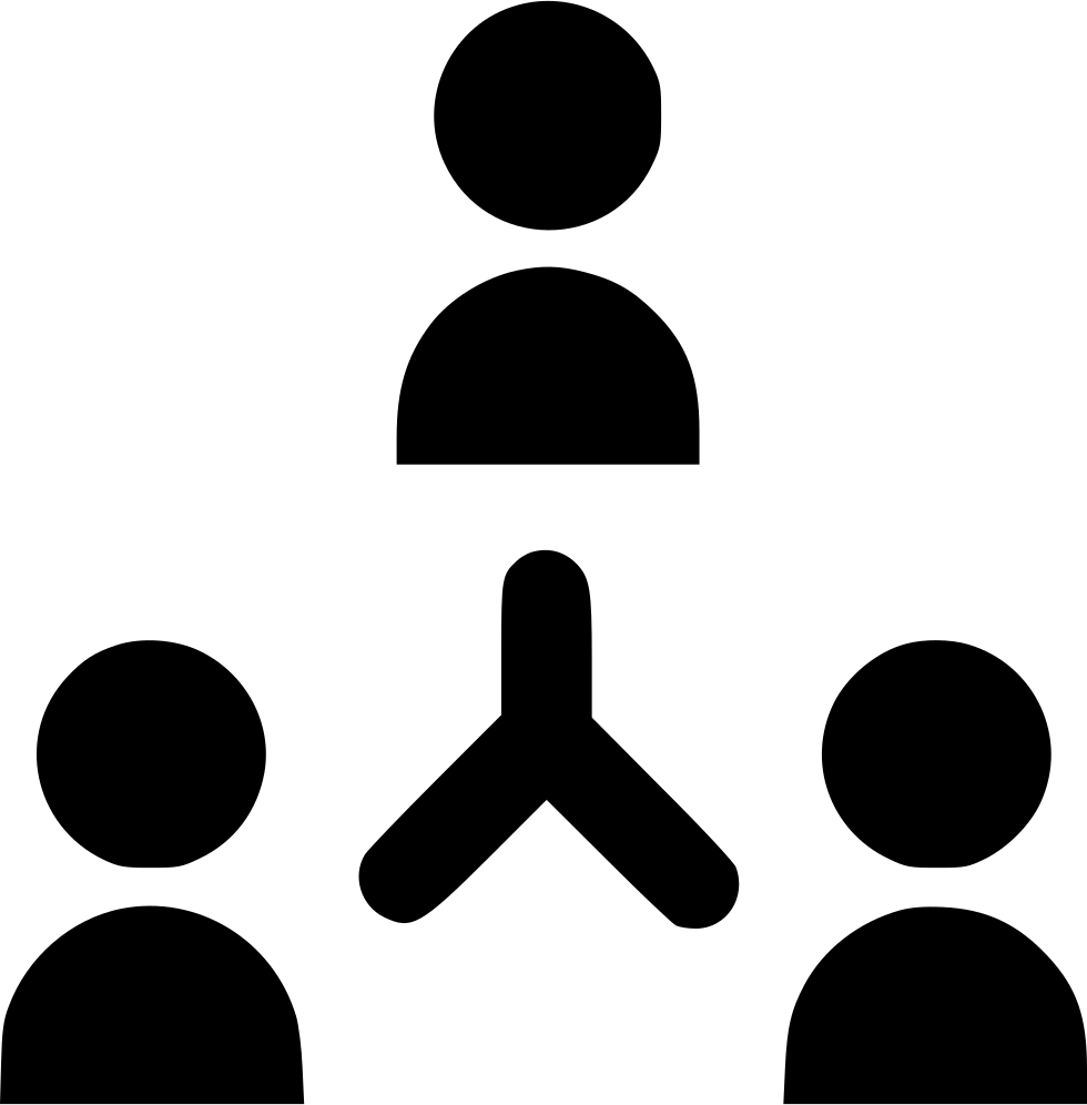 Meeting Table Icon Black PNG Image