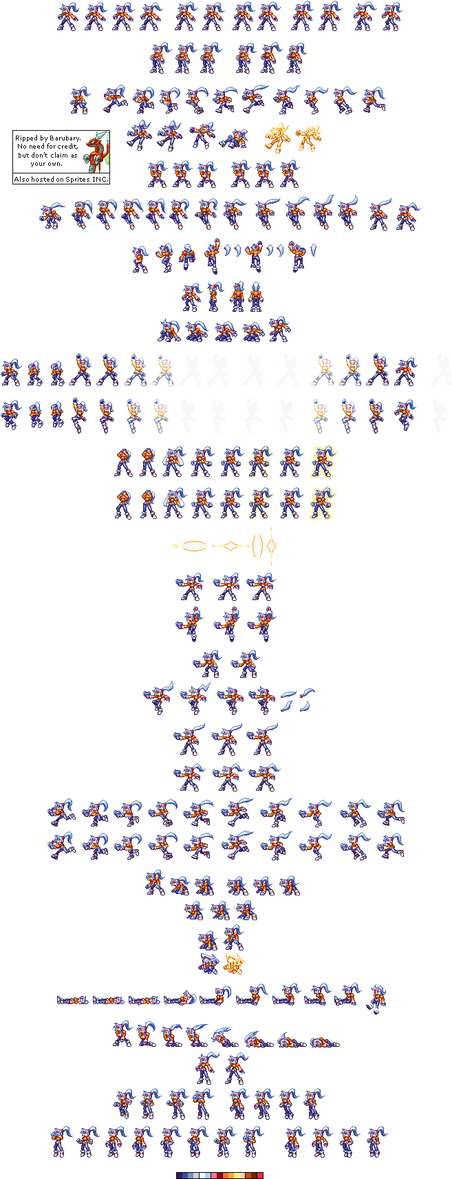 Mega Man Sprite Sheet Compilation PNG Image