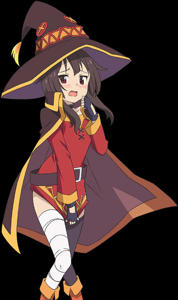 Megumin Anime Character Art PNG Image