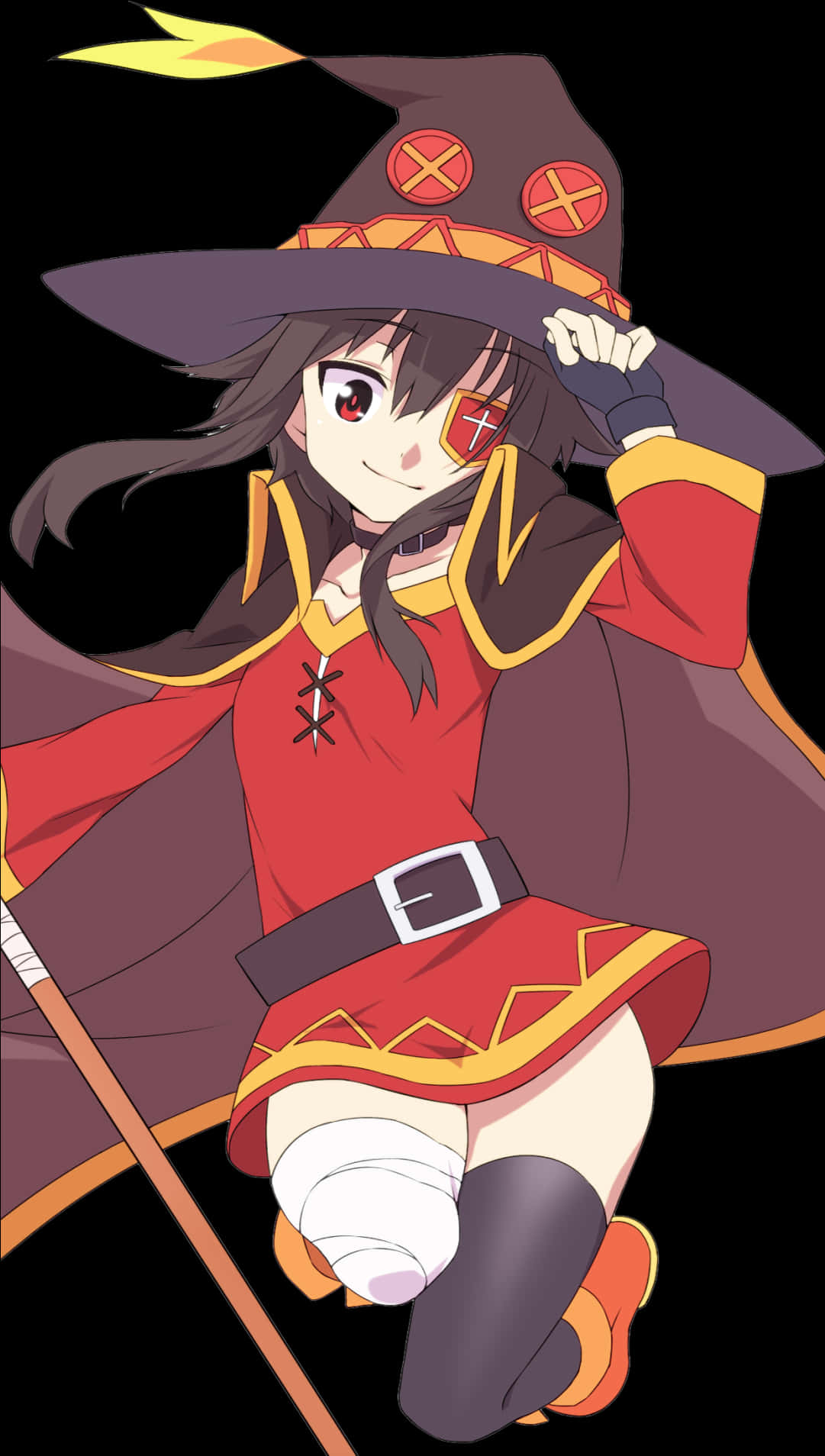 Megumin Anime Character Pose PNG Image