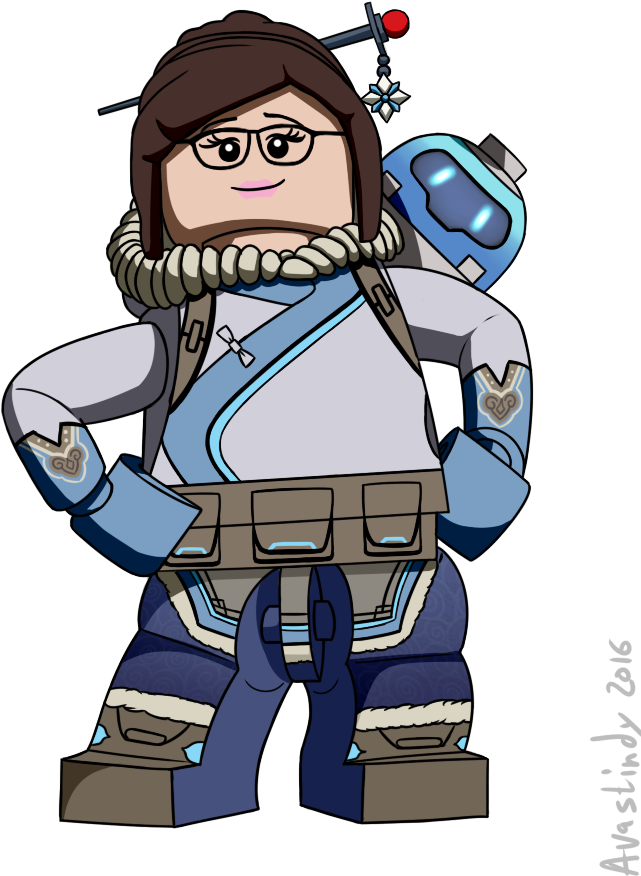 Mei Overwatch Animated Character PNG Image