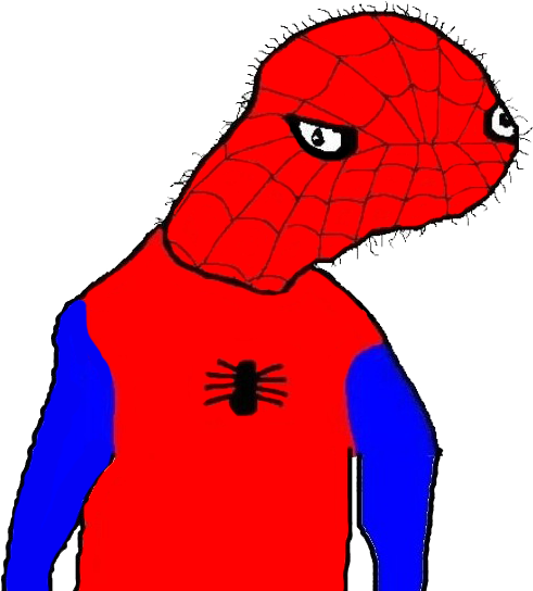 Meme Man Spiderman Parody PNG Image