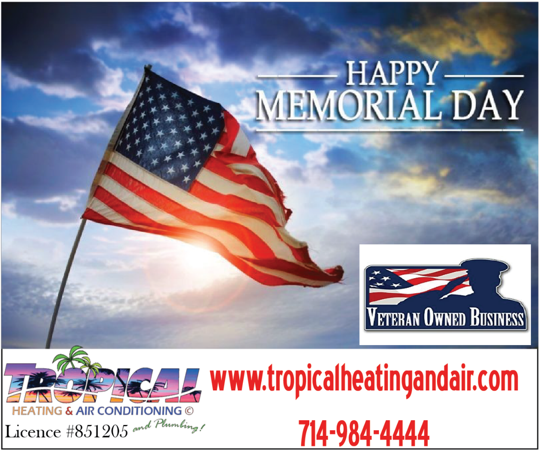 Memorial Day American Flag Advertisement PNG Image