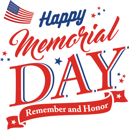 Memorial Day Celebration Graphic PNG Image