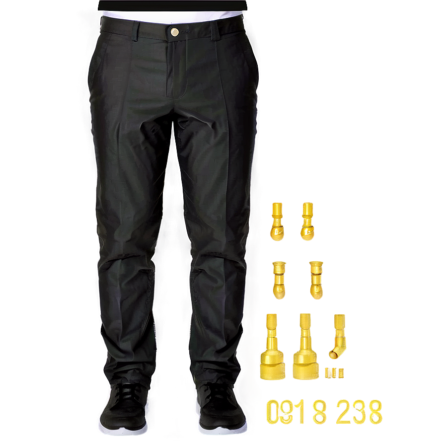 Men's Black Pants Png Xjf PNG Image