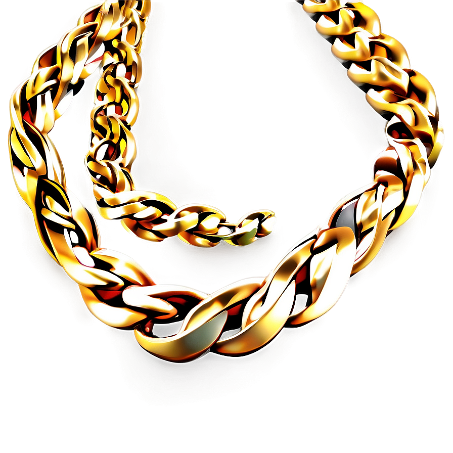 Men's Gold Chain Png 05042024 PNG Image