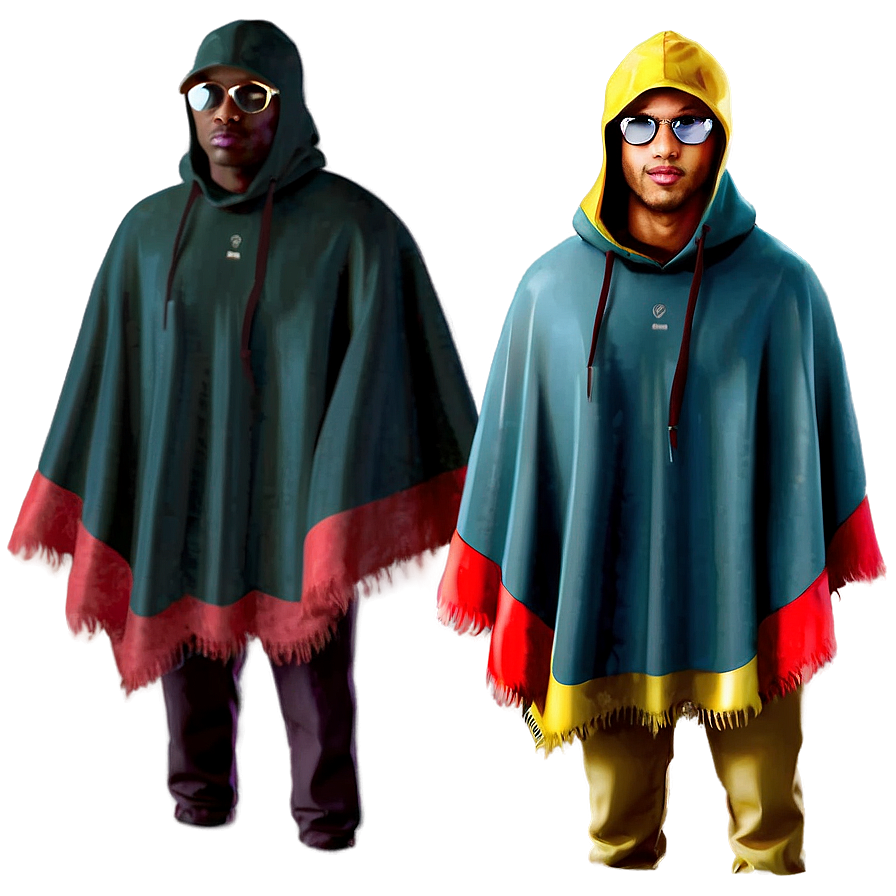 Men's Outdoor Poncho Png Vqs PNG Image