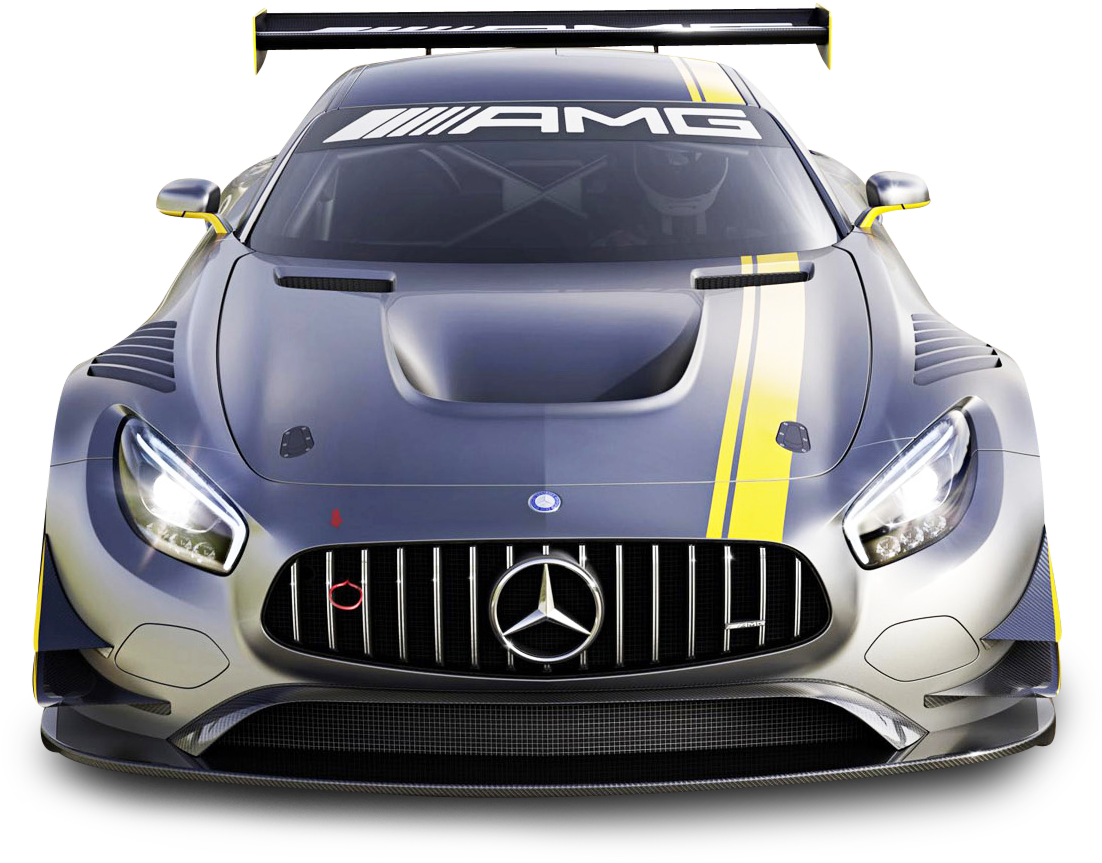 Mercedes A M G_ G T3_ Race_ Car_ Front_ View.png PNG Image