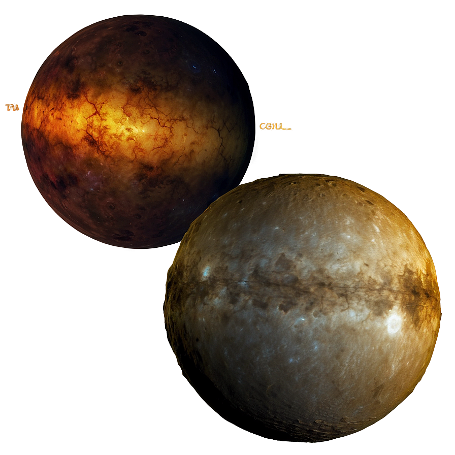 Mercury And Venus Comparison Png Jjb PNG Image