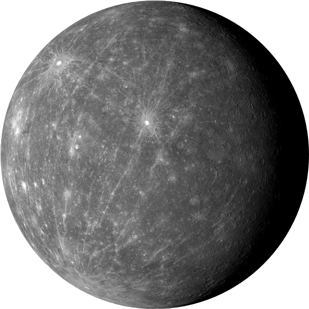 Mercury Planet Surface Texture PNG Image