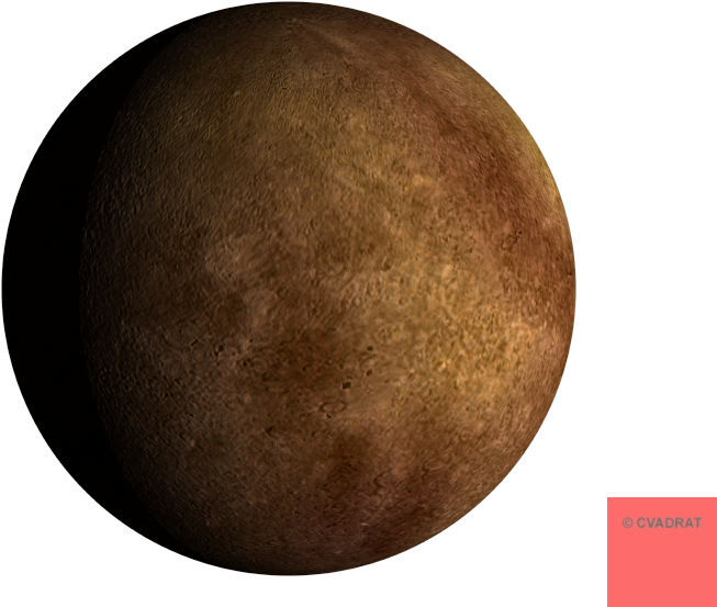 Mercury Planet Surface Texture PNG Image