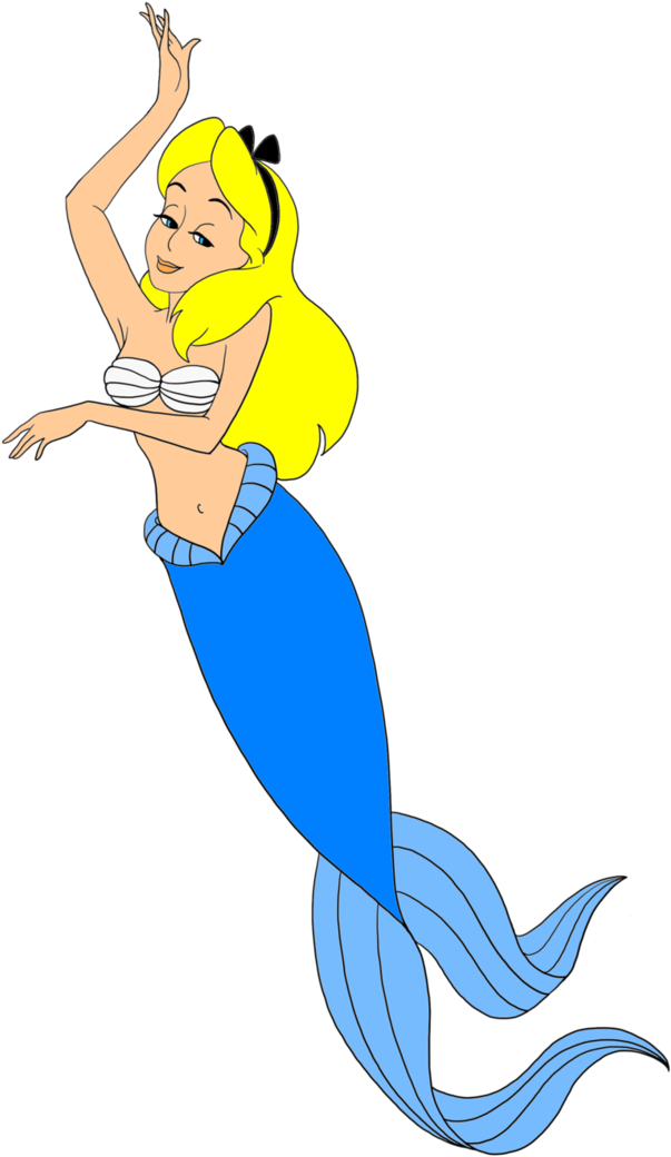 Mermaid Character Illustration PNG Image