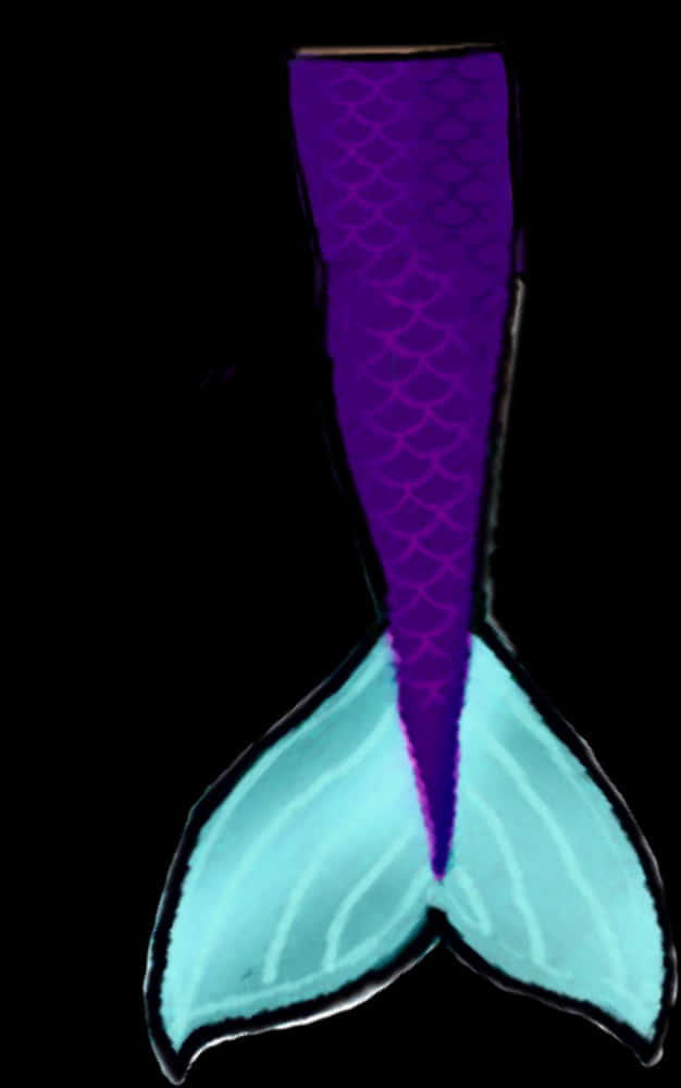 Mermaid Tail Illustration PNG Image